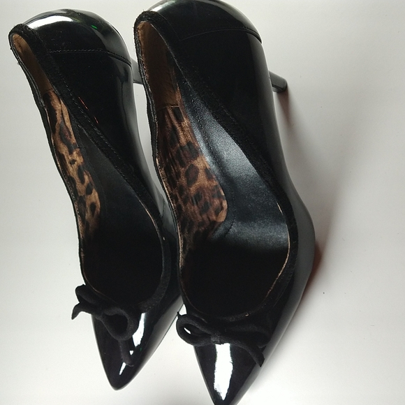 New Black pattern leather designer Victor Alfaro heels never worn - Picture 7 of 11